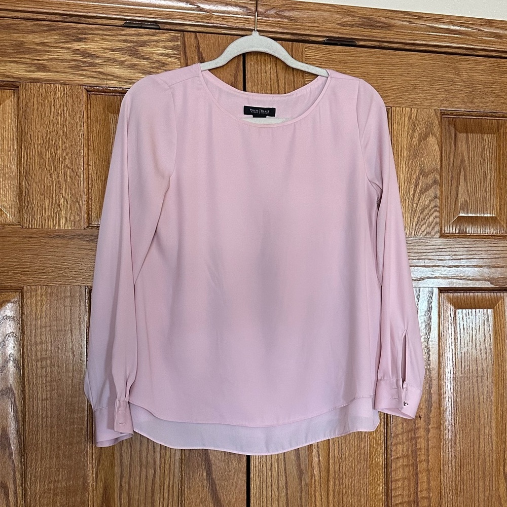 White House Black Market Light pink Top
